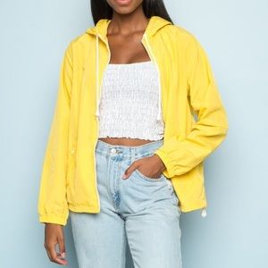 Brandy Melville/John Galt yellow Polly windbreaker